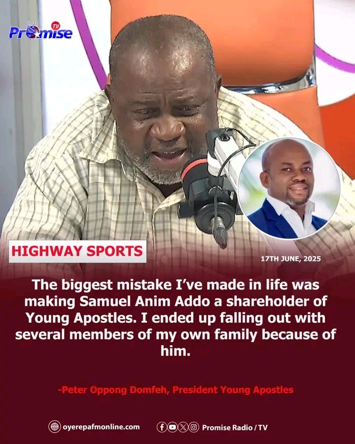 QuakuAde's tweet photo. Peter Oppong Domfeh  (President of Young Apostles ) on his relationship with Samuel Anim Addo 

#OYEREPA https://t.co/L5fWtIZ6RN
