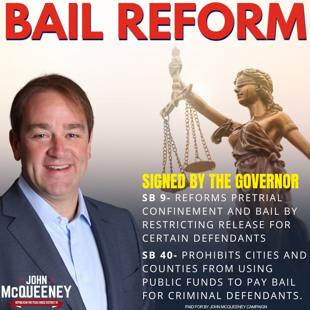 The governor just signed tough new bail reform laws, and I proudly supported them.

✅ Stops release of violent offenders
✅ Bans taxpayer-funded bailouts

We’re putting victims first and criminals on notice.