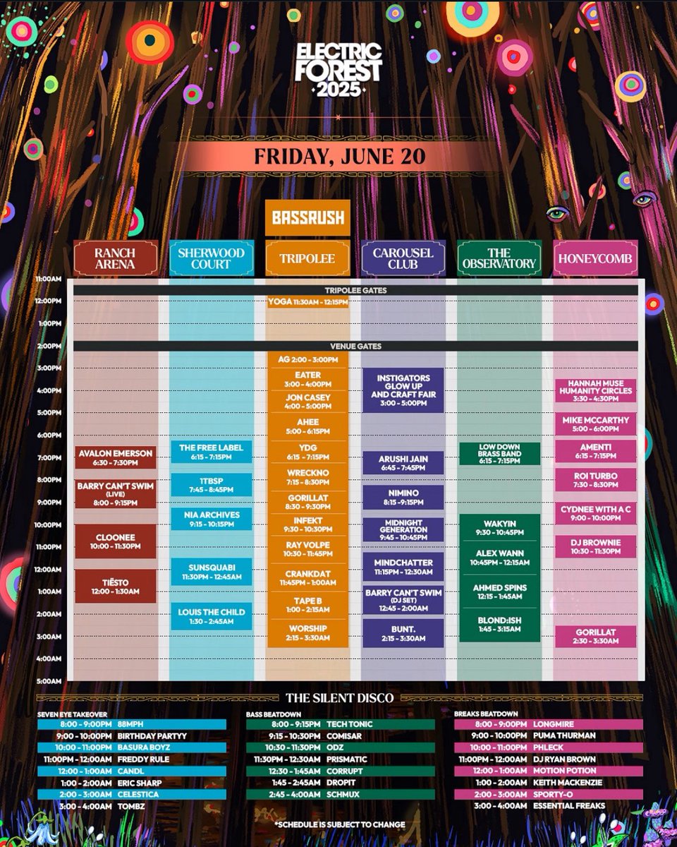 88mphofficial's tweet photo. See you in the 🌳🌳 
8PM The Sherwood Forest (Blue Channel) 
@Electric_Forest @hushconcerts https://t.co/KkcF2009zu