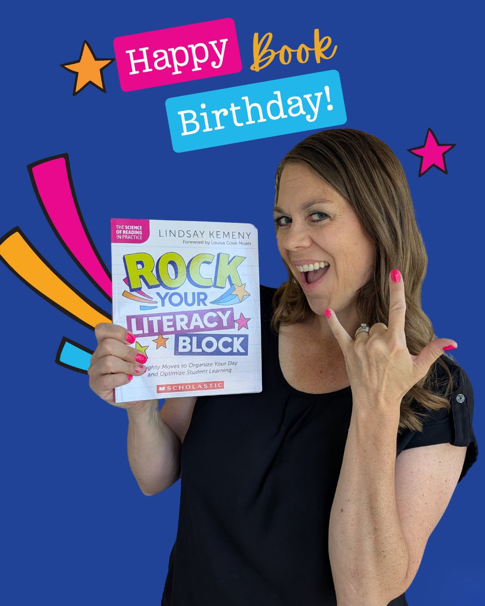 Did you hear the news?! 🎉 My NEW book, Rock Your Literacy Block, is officially out! Eek! 🥳@ScholasticEDU
Grab your copy here:
shop.scholastic.com/teachers-ecomm…