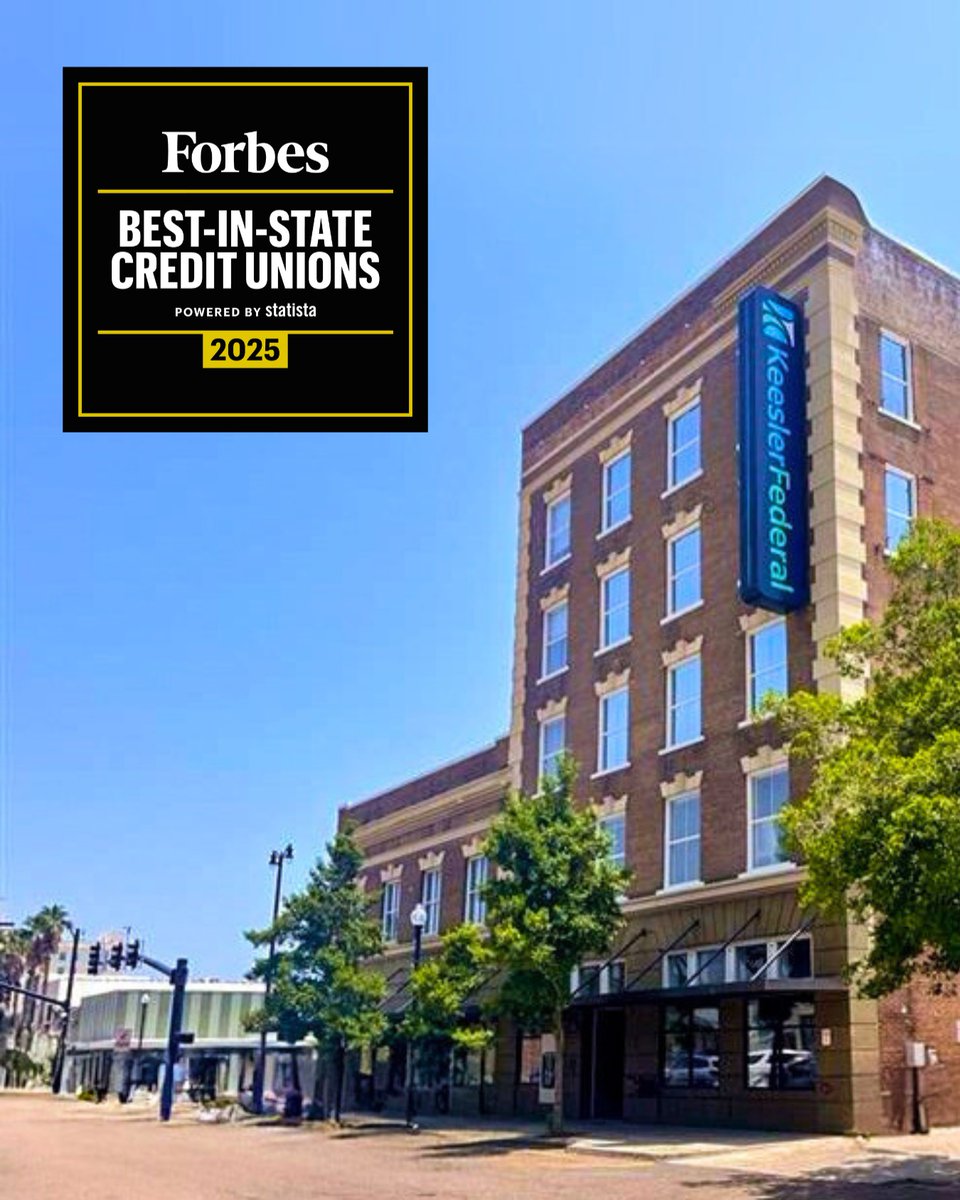 Nationally Recognized. Locally Loved.
 
We’re proud to be named a Forbes Best-In-State Credit Union for 2025, all thanks to the trust of our members and the dedication of our team.
 
At Keesler Federal, we’re not just keeping up with the industry; we’re leading the way!