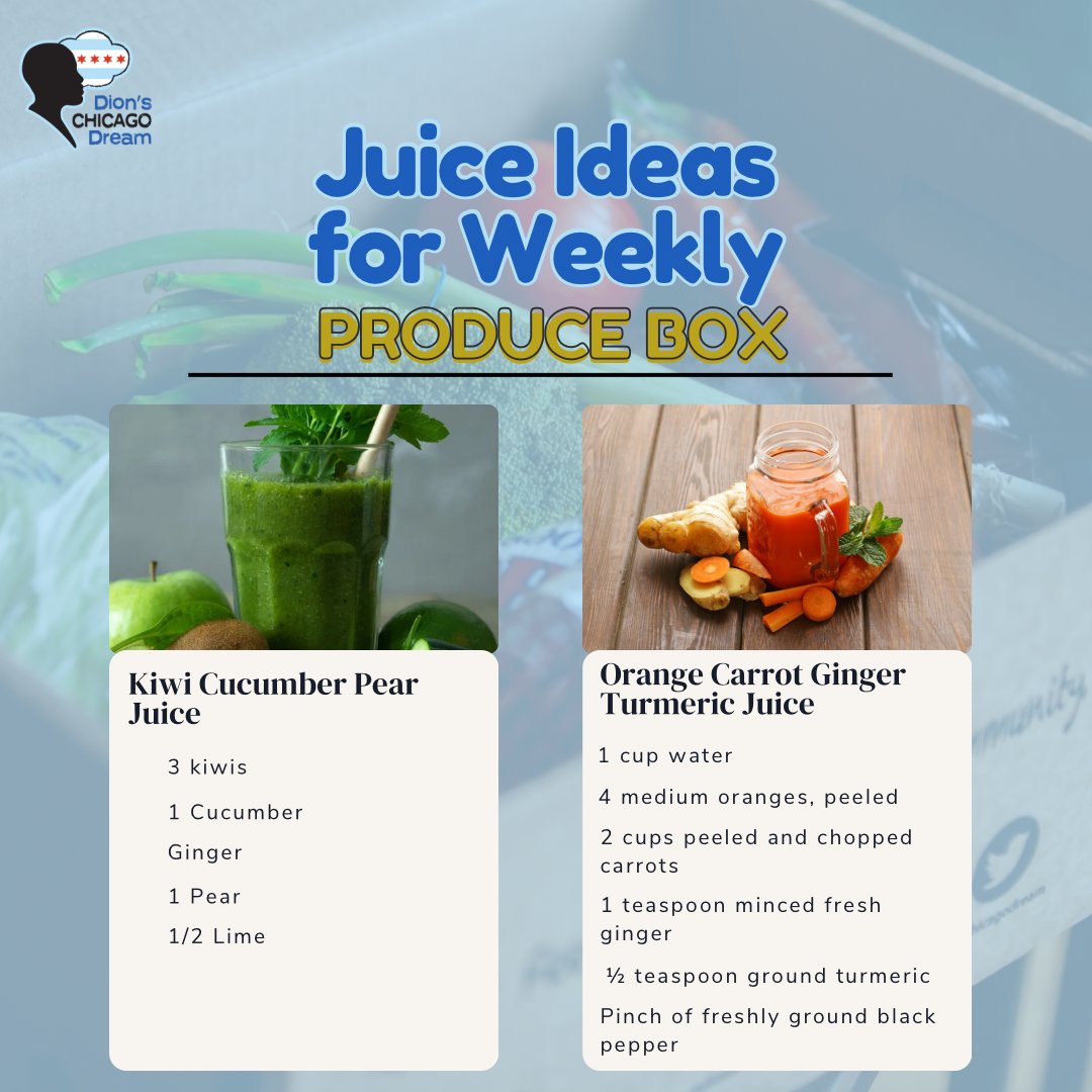 Another week, another juice recipe. Cool down on this hot day with a refreshing drink packed with fruits and veggies you already have! Let us know which one you’d try below. 🍊🥝