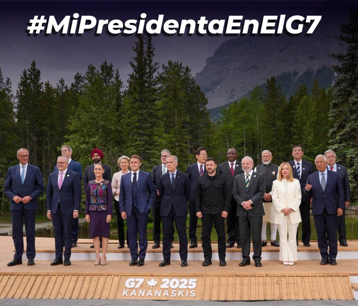 La presidenta <a href="/Claudiashein/">Claudia Sheinbaum Pardo</a> es referenta a nivel mundial gracias a la política del humanismo mexicano que encabeza la 4T.

Tenemos mucha presidenta y proyecto en nuestro país. 

#MiPresidentaEnElG7