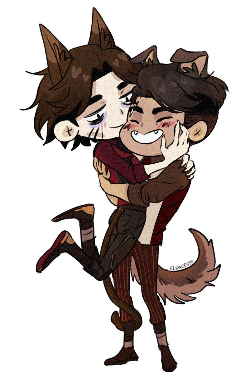 EDaddyto900's tweet image. I'm making stikers design of my Doggo Jayce and my catito Viktor.
#jayvik #arcane