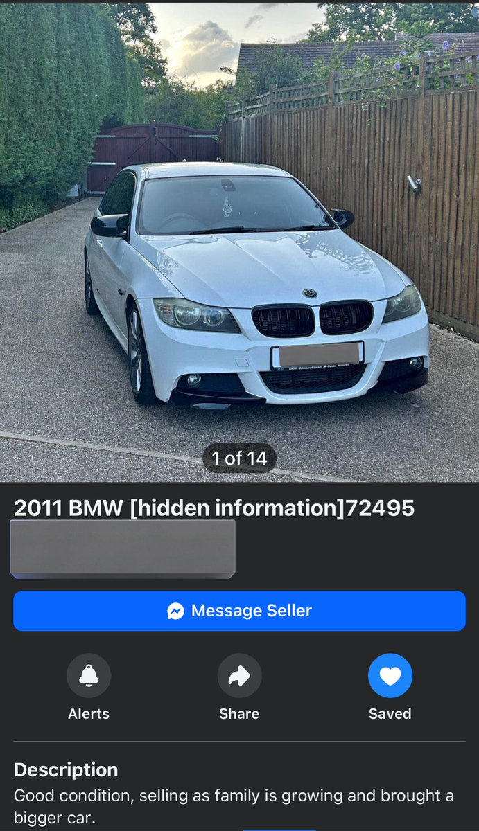Yooo my old beema is up for sale I think this is a sign for me to buy it back 😭