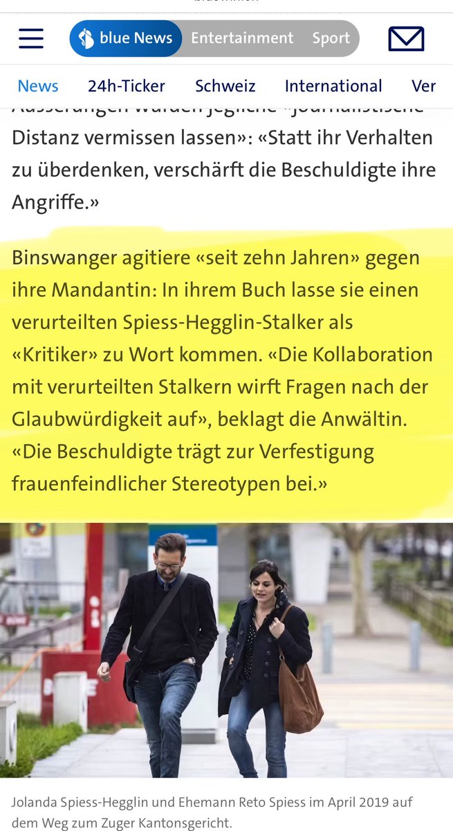 Grüss Gott nach Wetzikon 🤗 Warst Du heute auch in Basel, Michel? Oder nur Valentin alleine? Hat man Dich zum Termin von <a href="/mbinswanger/">Michèle Binswanger</a> zugelassen? Du kennst dich mittlerweile ja gut aus an schweizer Gerichten. In Deinen Fällen waren die Richter blind, richtig?