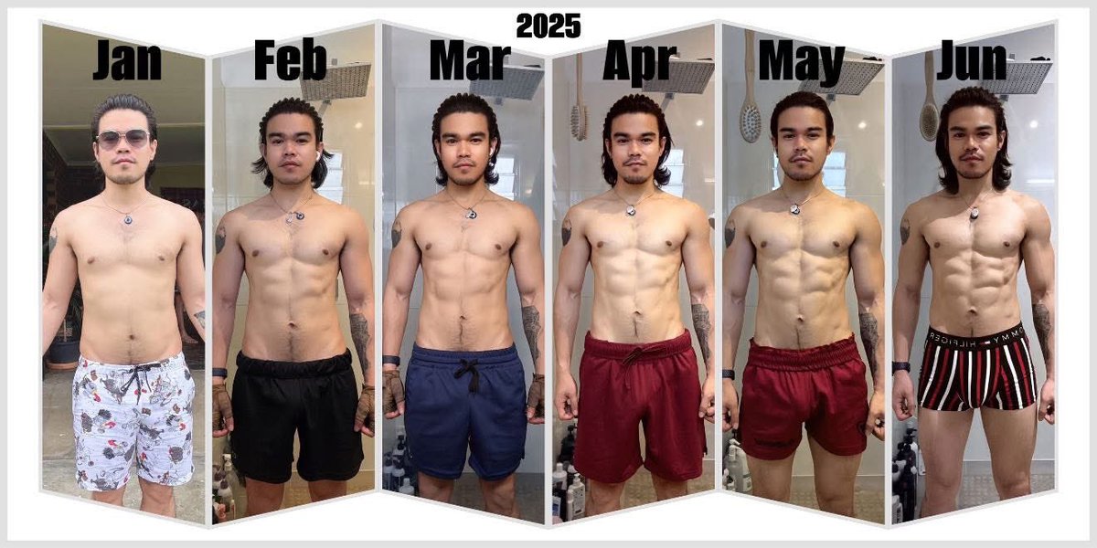 CKreativeAura's tweet photo. 6 months. Countless workouts. Infinite growth. 💪🏼
From ‘Day One’ to ‘Every Day.’ Not just a body in progress, but a mindset transformed.
#FitnessJourney #HalfYearProgress #DisciplineOverMotivation #FromWithin https://t.co/im2YNPuTXO