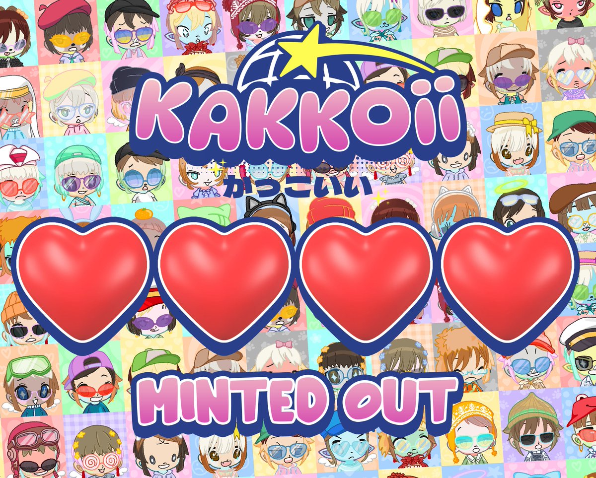 WOW Wow wow WoW 🤍💫🩶
Kakkoii is Minted Out! Thank you alllll 
LFGGggg 🚀

magiceden.io/collections/et…

opensea.io/collection/kak…

blur.io/eth/collection…