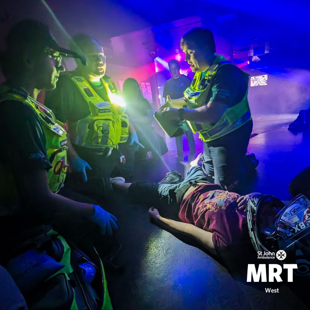 As members of MRT it is vital that we become proficient in communicating and working as a team in crowded, loud environments.   

Thank you so much to <a href="/NightingaleBrum/">THE NIGHTINGALE CLUB</a> for providing the best of training venues and to our wider <a href="/SJAWMids/">SJA West Midlands District</a> family for the support 💚