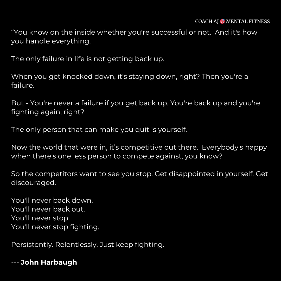 coachajkings's tweet photo. When everything is falling apart, this is what John Harbaugh tells his team about resilience. https://t.co/86b2upVXwu