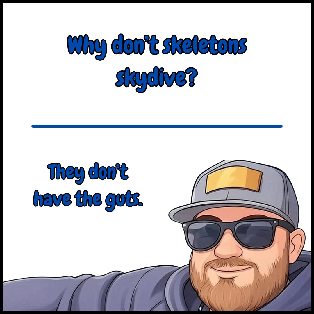 briansgotjokes's tweet photo. Or the brains to do it safely... #dadjokes #dadjokesdaily https://t.co/vk3iiIKrQM