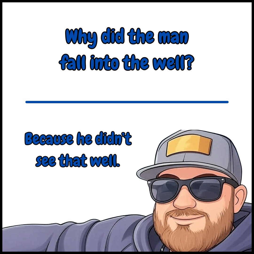 briansgotjokes's tweet photo. Should probably get better lenses... #dadjokes #dadjokesdaily https://t.co/ZVp8iDt8xV