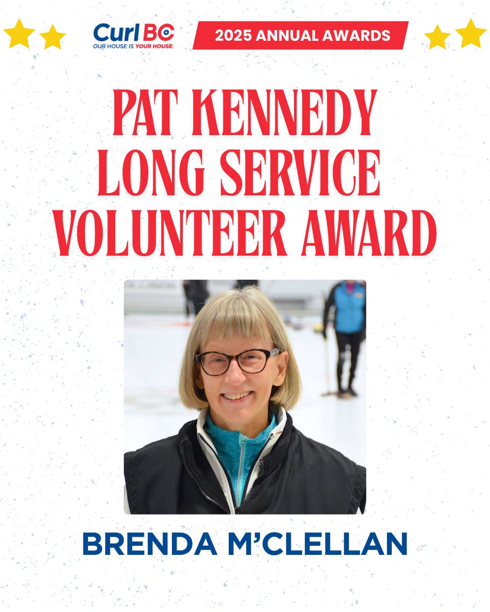👏 Thank you for your years of contributions, BRENDA!

2024/25 Pat Kennedy Long Service Volunteer Award Winner: Brenda M'Clellan

#CurlBCAwards2025