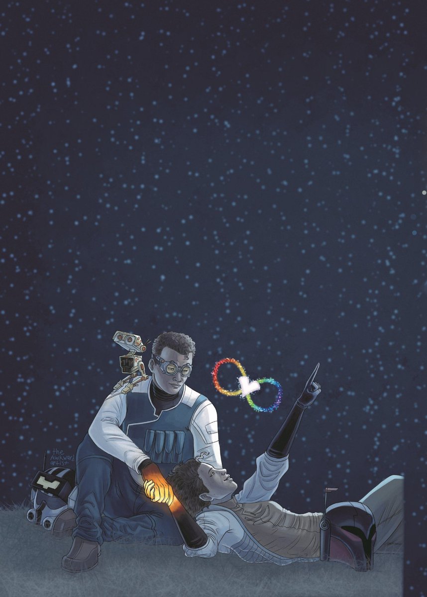 mythicalbonsai's tweet photo. Proud to share my cover piece for the @JuntechZine <3 
Thank you @wrenkenstein for giving me the opportunity to not only be a part of celebrating a story of unconventional yet just as powerful love within your oc x canon ship, but to make the cover of this beautiful zine! https://t.co/0xTxpxalVf