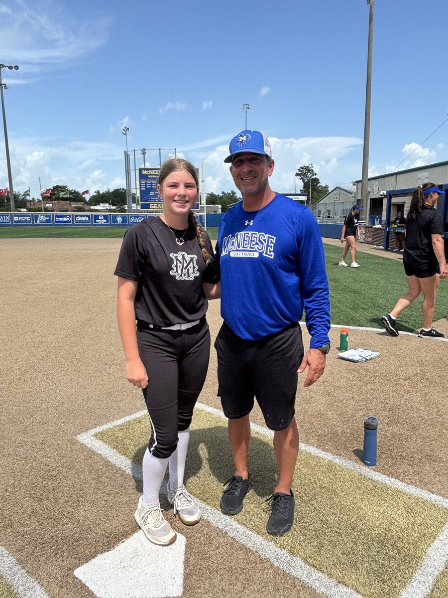 Really enjoyed being at the McNeese State Elite Camp the last 2 days!   

Had a great time and can’t wait to come back for another one!  Thank you. <a href="/McNeeseSoftball/">McNeese Softball</a> <a href="/LandreneauJames/">james Landreneau</a> <a href="/hopetraut/">Hope Trautwein-Valdespino</a> <a href="/CoachEmPhillips/">Emily Phillips</a> <a href="/rybouv02/">rylie bouvier</a> <a href="/MHSBearSB/">Montgomery Lady Bears Softball</a> <a href="/AMAHouTX2029/">Athletics Mercado Academy 2029 Christie</a> <a href="/AcademyZito/">Athletics Mercado Academy 09 Zito</a>