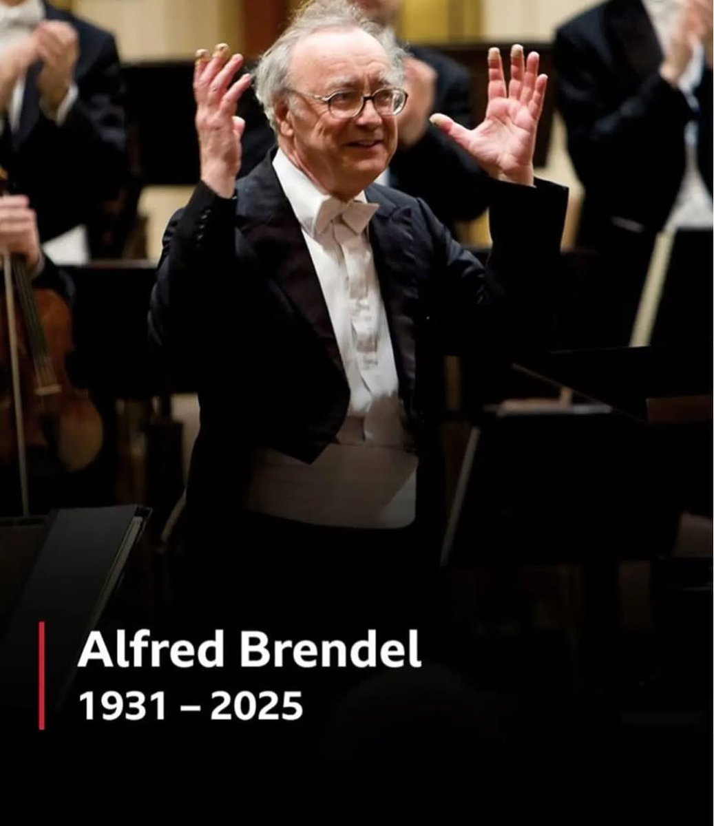 The great pianist #AlfredBrendel passed away today.A favourite of mine from a young age.We have his music to enjoy.A special talent.