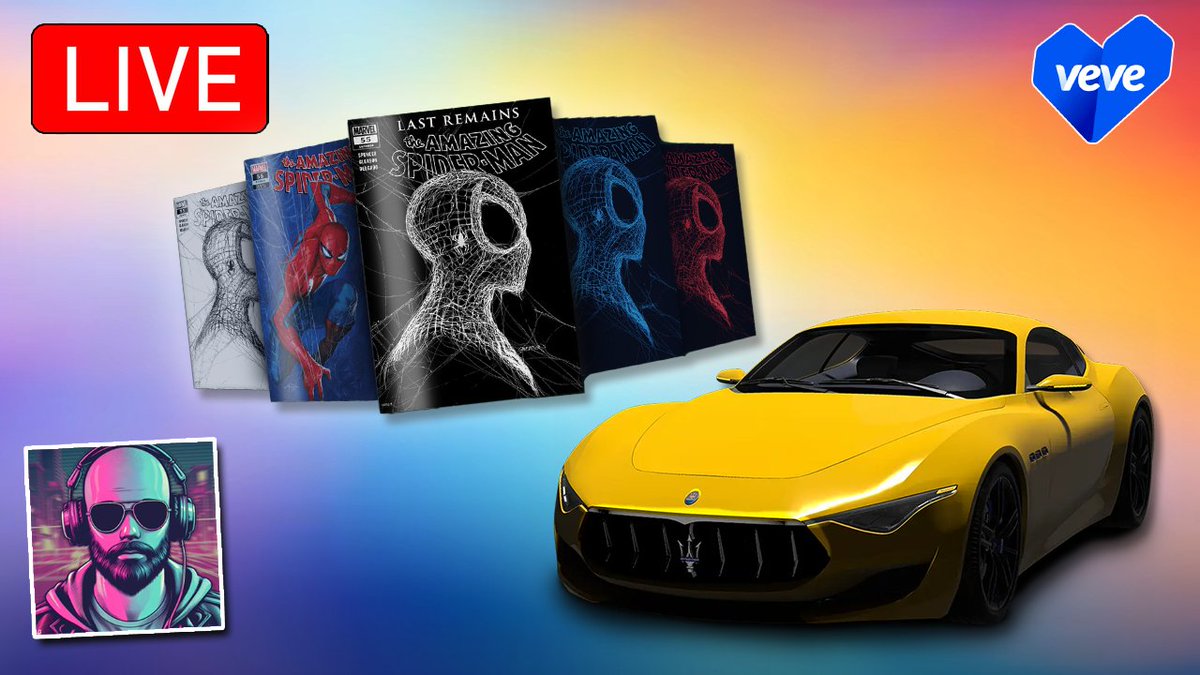 VeVe_Vibes's tweet image. VEVE MARKET & CHILL!
Live Streaming Today at 4pm PST!
youtube.com/live/rYzD-yhXd…
#veve #vevefam #NFTs #NFTCommunity #Maserati #Marvel