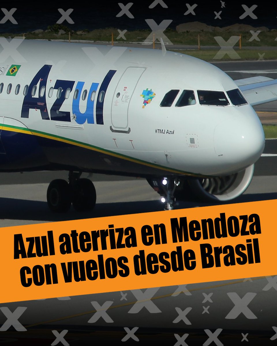 #Argentina | Azul Linhas Aéreas inauguró su nueva ruta internacional a Mendoza, con 3 (tres) frecuencias semanales los martes, viernes y domingos 📲hangarx.com.ar/2025/06/azul-i…
