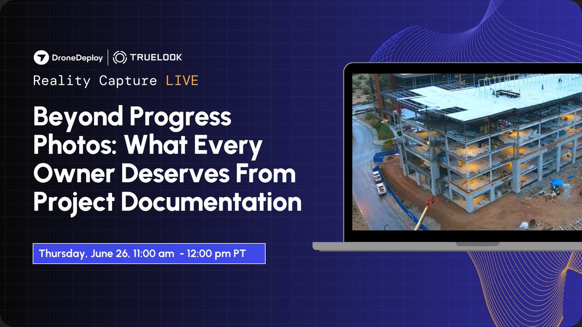 TrueLook Cameras (@truelook) on Twitter photo Incomplete project photos cause costly headaches.
Join us + <a href="/DroneDeploy/">DroneDeploy</a> on June 26 to learn how to capture smarter visuals, reduce risk, and preserve project knowledge.
Register now → dronedeploy.registration.goldcast.io/webinar/ad5b34…
#drone #constructioncamera #constructiontech #projectdocumentation Incomplete project photos cause costly headaches.
Join us + <a href="/DroneDeploy/">DroneDeploy</a> on June 26 to learn how to capture smarter visuals, reduce risk, and preserve project knowledge.
Register now → dronedeploy.registration.goldcast.io/webinar/ad5b34…
#drone #constructioncamera #constructiontech #projectdocumentation