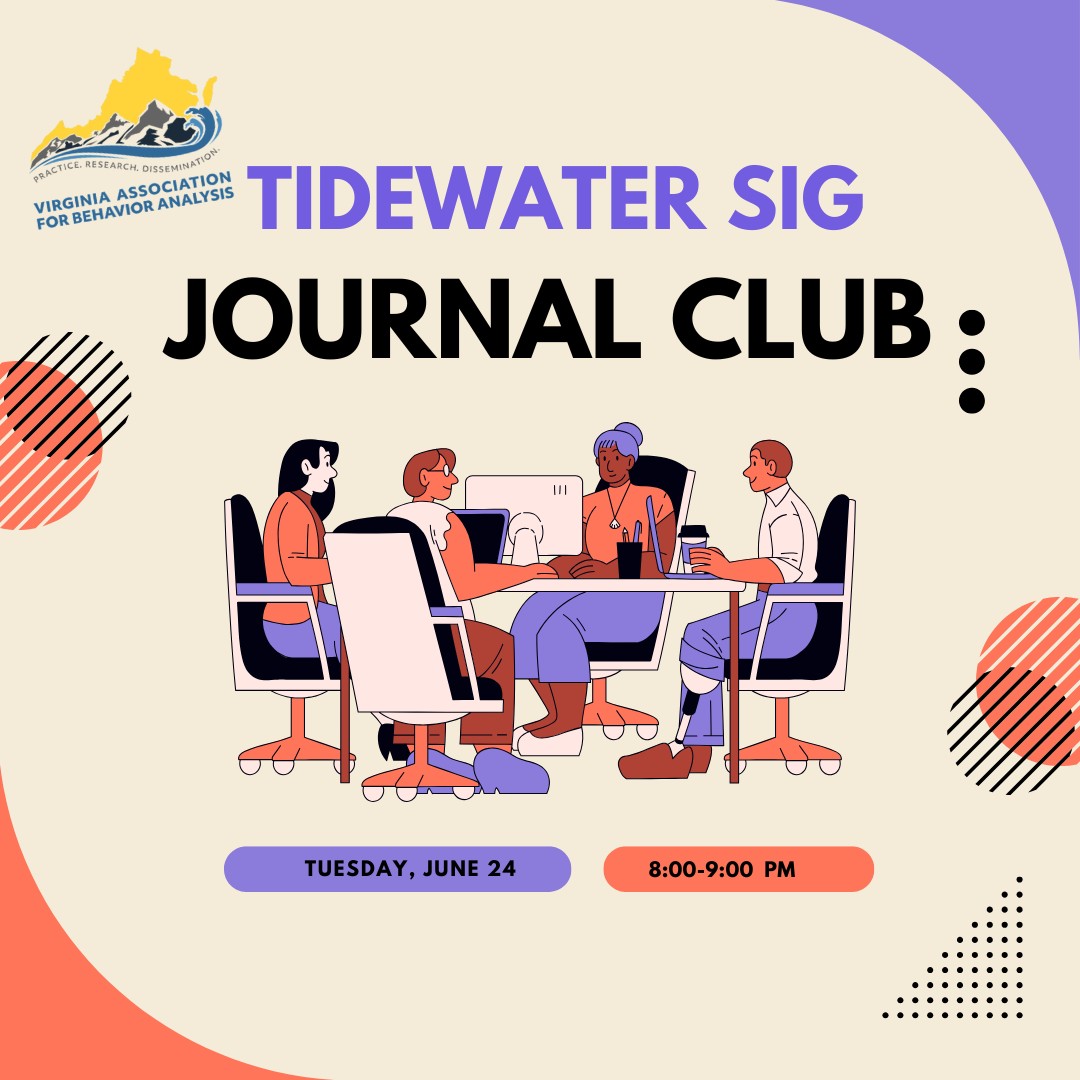 One more week to register to join the Tidewater SIG June Journal Club! All VABA members welcome! See our events page for details bit.ly/449TVIt