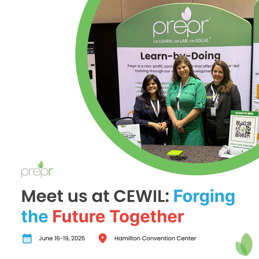 What a day at CEWIL 2025!
After many energizing conversations, today was a powerful reminder of the momentum behind work-integrated learning. Thank you to everyone who stopped by the Prepr booth—make sure to visit us tomorrow if you didn't get a chance!
#CEWIL2025 #PreprLabs