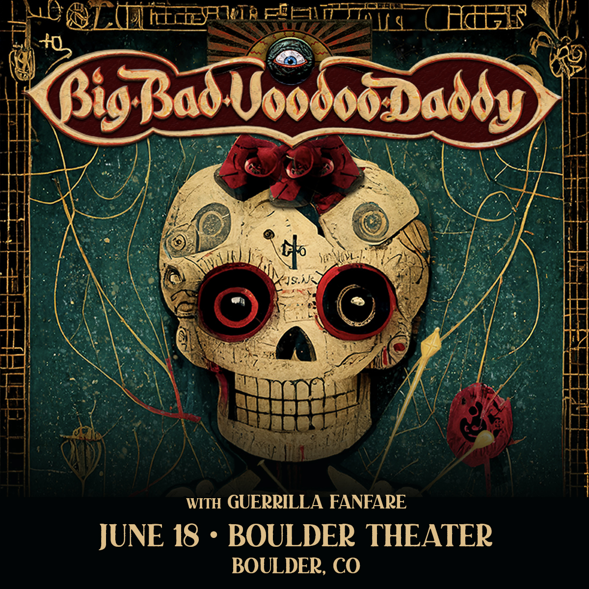 TOMORROW 🎵 Don’t miss Big Bad Voodoo Daddy’s return to the Boulder Theater this Wednesday night with brass band Guerrilla Fanfare! <a href="/BBVD/">big bad voodoo daddy</a>

Grab your tickets now &amp; we’ll see you soon! ~ loom.ly/iXs9mSQ
