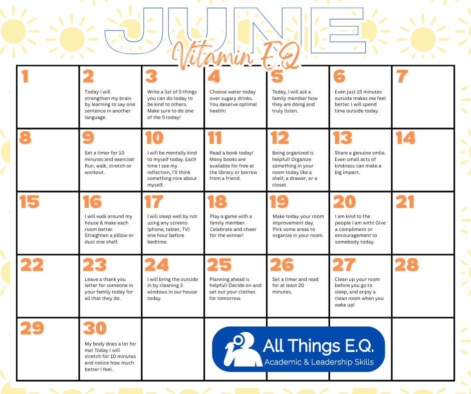 Happy Summer! ☀️ We are what we repeatedly do - practice being good to yourself and others!