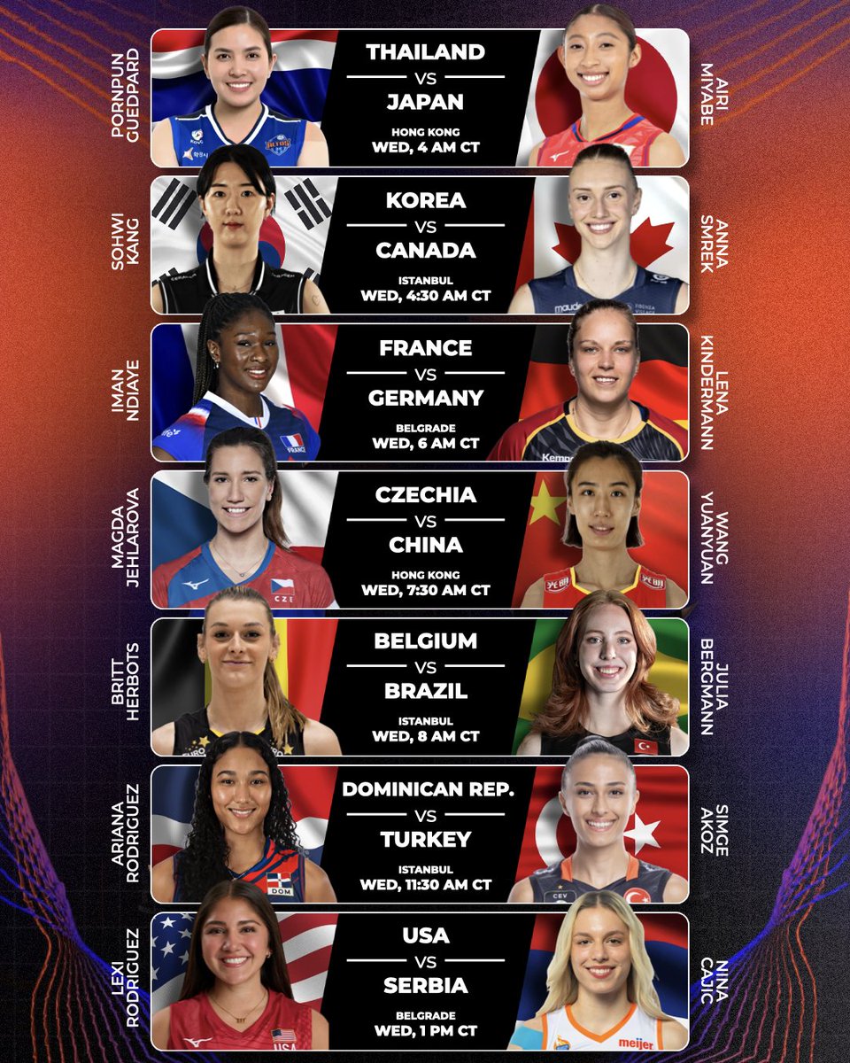 Early morning VNL 😴😴😴

VNL Week ✌️ kicks off tomorrow morning, bright and early in 🇭🇰🇹🇷🇷🇸. 

All VNL matches will be streamed on VBTV.