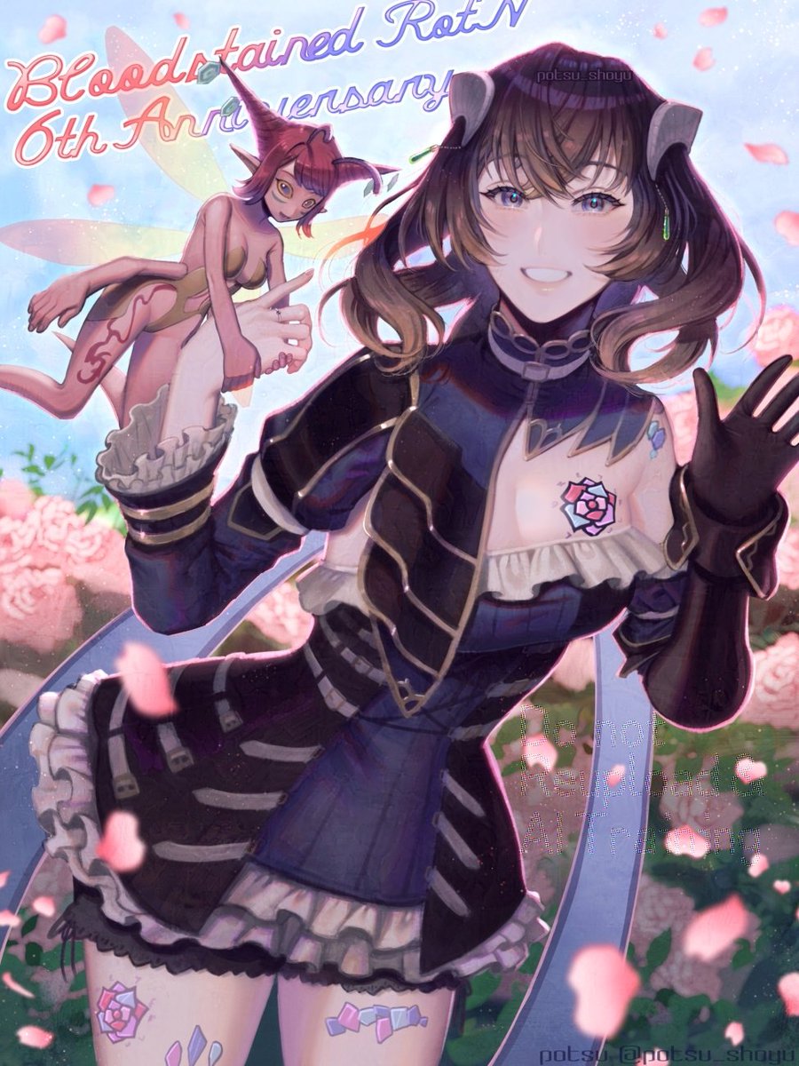 Bloodstained RotN happy 6th!🎂🎉