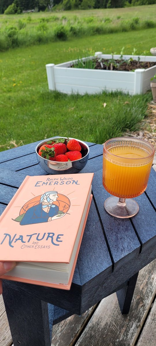 lifeislikeveg's tweet photo. Ginger Turmeric Kombucha and Emerson is today's vibe. Followed by a long walk. Local NS strawberries, too.  
#library #kombucha #farmacyandfermentary #pei #woman #love #books #strawberries #gingerturmeric #veganAF #sobriety #soberlifestyle #chefsdayoff #supportlocal https://t.co/K8nxpxWt0E