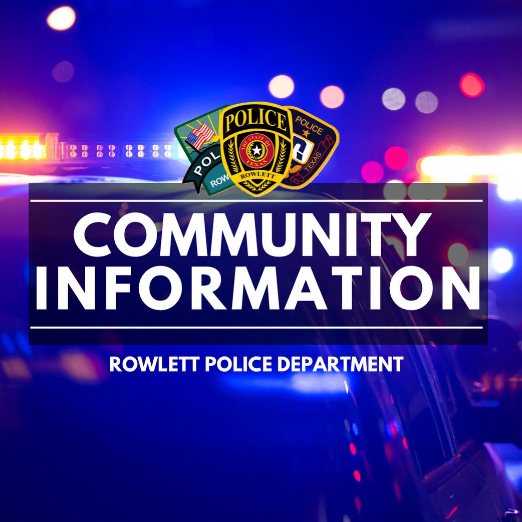 Rowlett Police Department tweet media