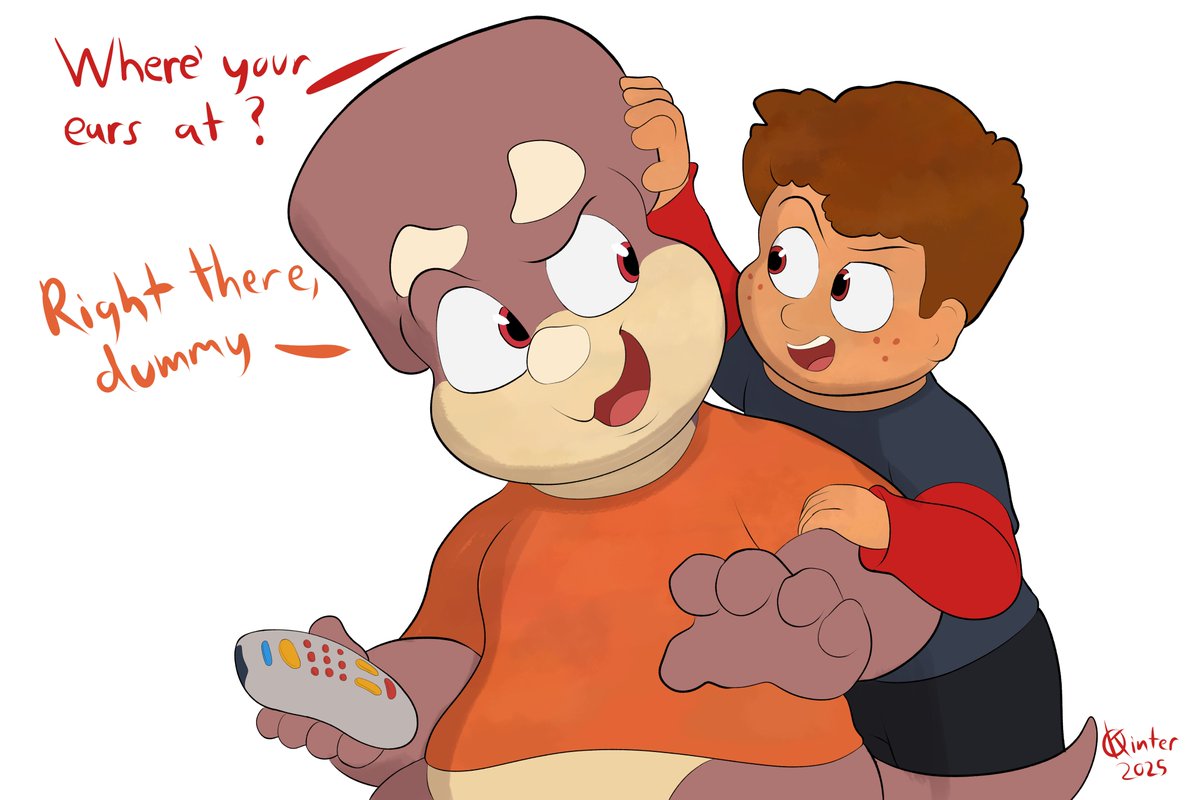 Michael's just noticing not all friends have flappy ears