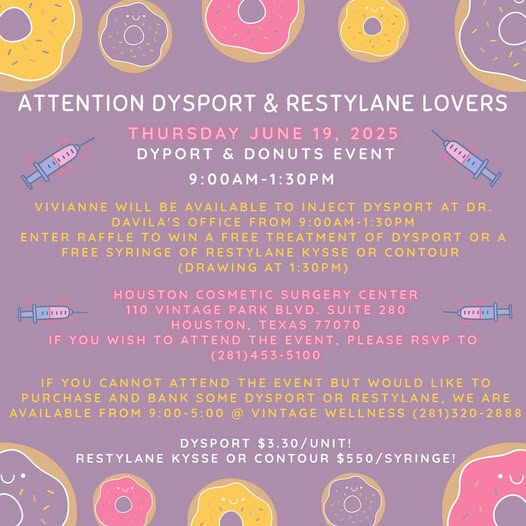 Mark your calendar! 📷 📷📷
June 19th! RSVP 📷
📷 281-453-5100