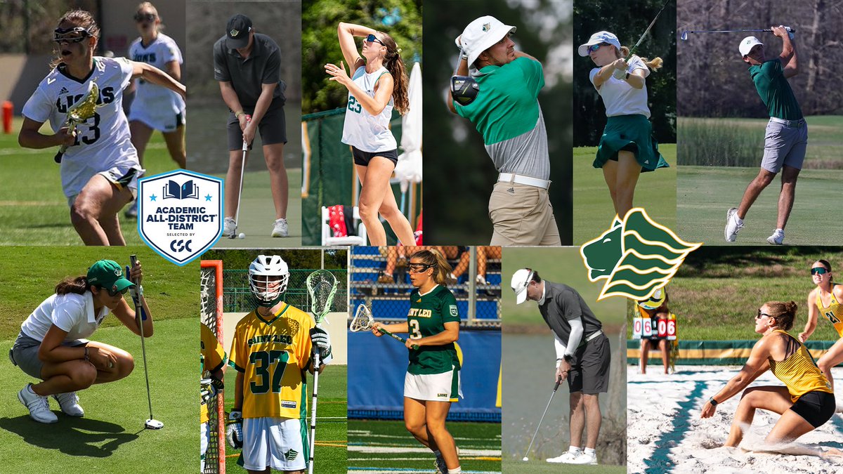 Saint Leo Athletics (@saintleolions) on Twitter photo Congrats to our 1β£1β£ <a href="/SaintLeoUniv/">Saint Leo University</a> student-athletes on earning their spot on the <a href="/CollSportsComm/">College Sports Communicators</a> Academic All-District at-large teams!
Amazing work from our Beach Volleyball, Lacrosse, and Golf teams!
π° bit.ly/440aXrq
#GOLIONS π¦ | #SAINTLEO1PRIDE π¦ Congrats to our 1β£1β£ <a href="/SaintLeoUniv/">Saint Leo University</a> student-athletes on earning their spot on the <a href="/CollSportsComm/">College Sports Communicators</a> Academic All-District at-large teams!
Amazing work from our Beach Volleyball, Lacrosse, and Golf teams!
π° bit.ly/440aXrq
#GOLIONS π¦ | #SAINTLEO1PRIDE π¦