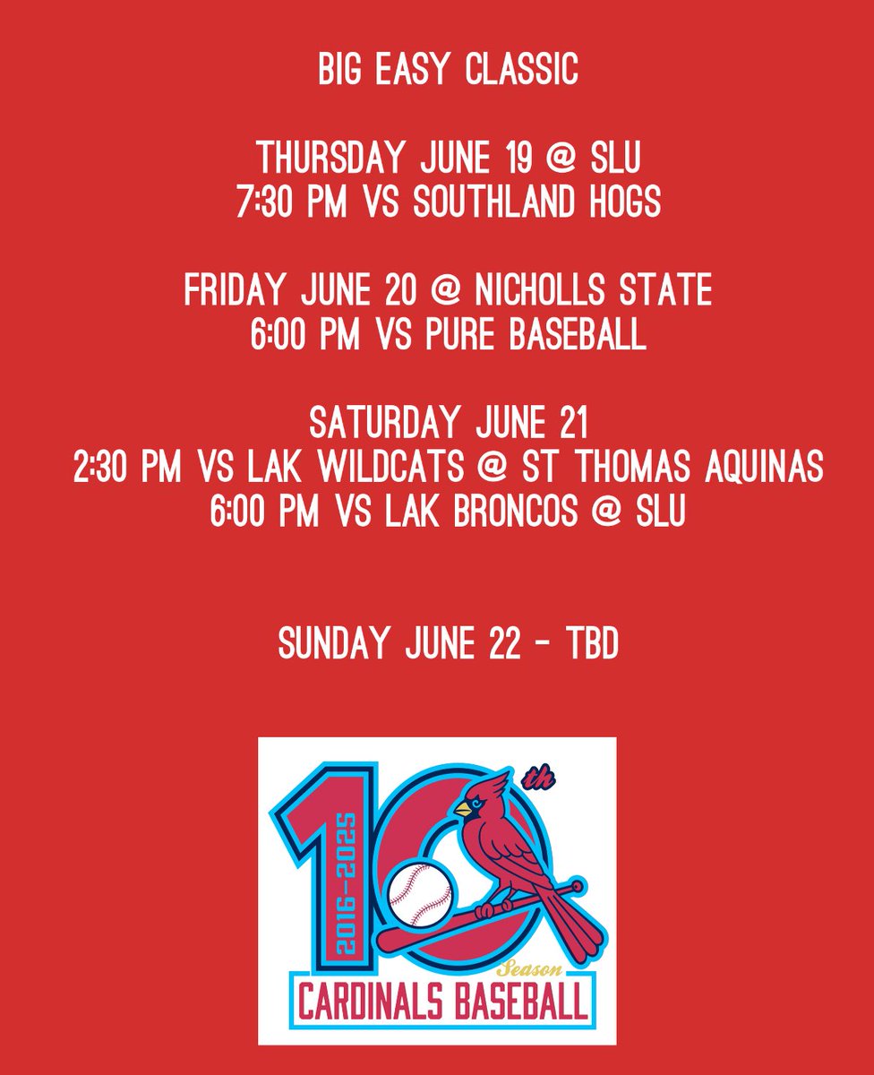 Cards in the Big Easy Classic this Weekend! ⚾️🇺🇸