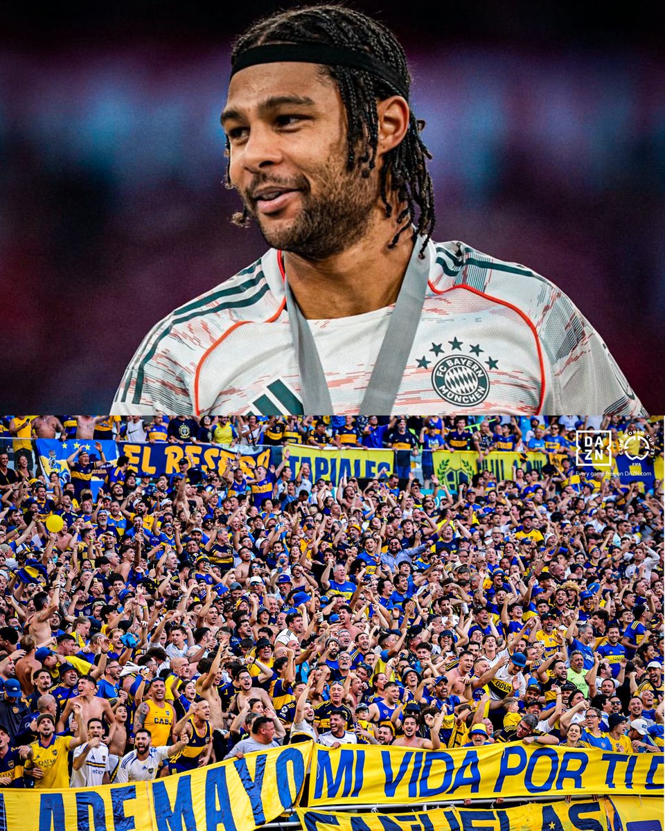 sudanalytics_'s tweet photo. 🤯🇩🇪🇦🇷 Las palabras de Serge Gnabry sobre la HINCHADA DE BOCA y el partido del viernes:

“Vi algunas partes del partido de ayer y me quedé muy impresionado POR LA CANTIDAD DE HINCHAS que había en la cancha.

Creo que va a ser un partido muy ruidoso por la hinchada, así que lo vamos a sentir como un partido de VISITANTE. No se suelen ver este tipo de partidos en general”.