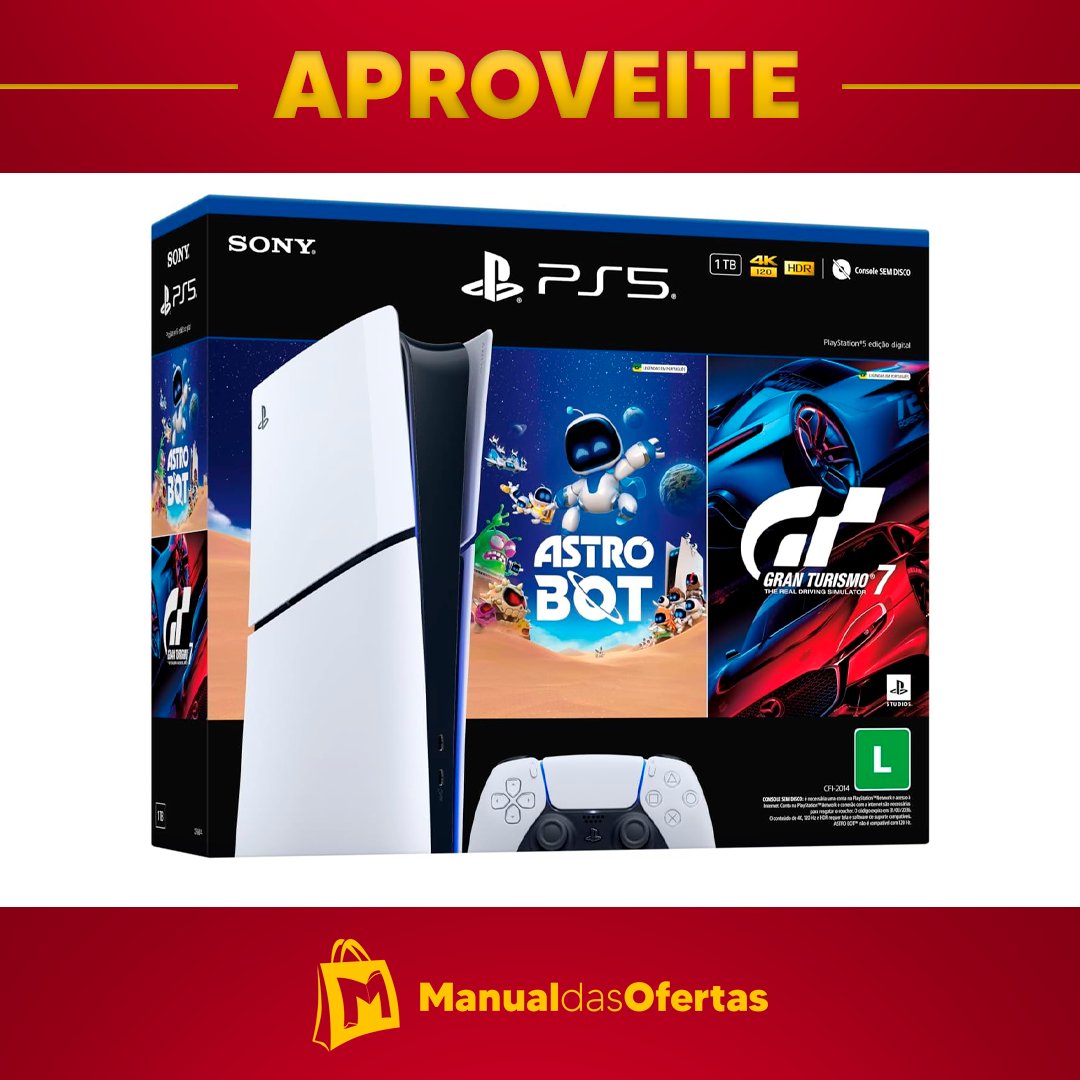 🔥 PS5 Slim com Astro Bot + Gran Turismo 7 chegou na Amazon!
Aproveita: desconto à vista R$3.719,90 ou em até 10x de R$399,90 no cartão!
Garanta o seu aqui 👉 amzn.to/3TrI9Dd
