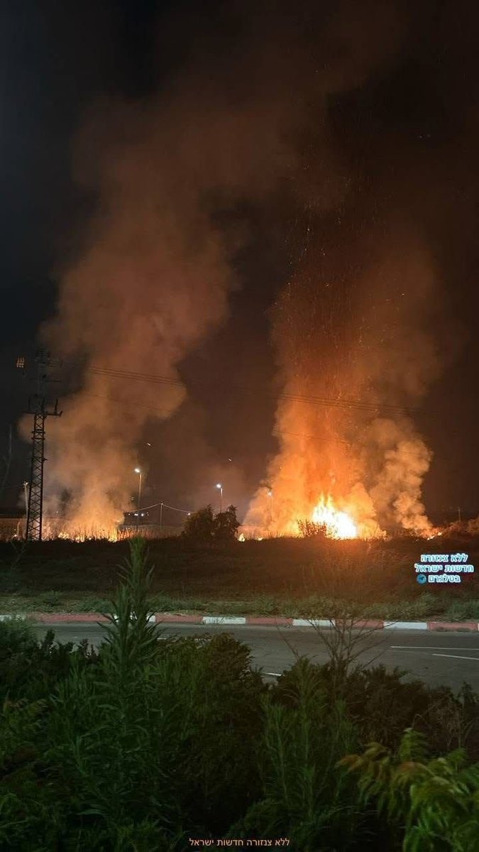 مشهد جديد..
تل أبيب تحترق الآن..