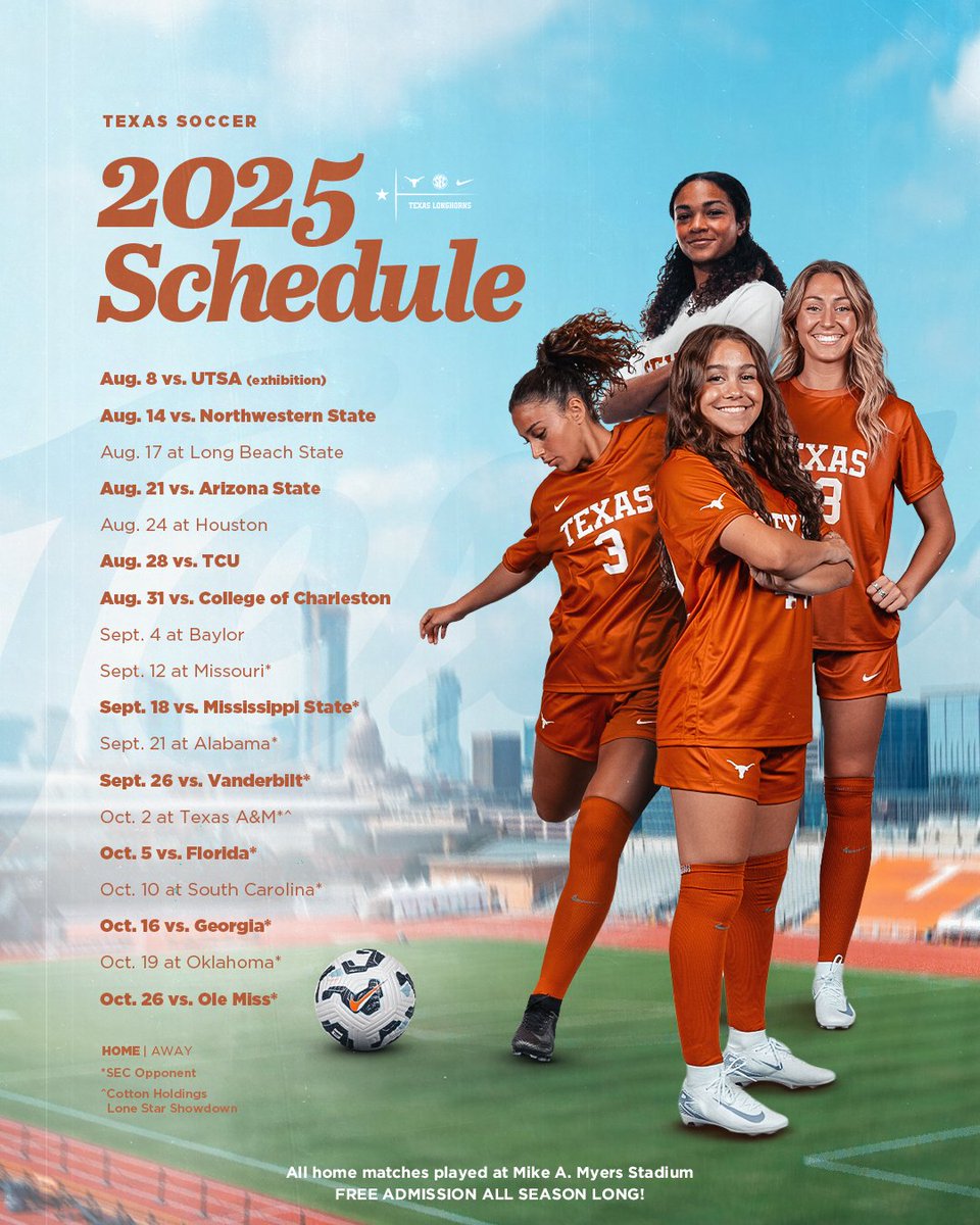 mark your calendars 📅 

#HookEm | #RunWithTexas