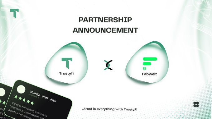 famoussaidwhat's tweet photo. 💥 @trusty_fi has partnered with @FabweltToken, a next-gen metaverse gaming ecosystem.
🤝 This collaboration will integrate #TrustyFi’s on-chain review infrastructure with #Fabwelt’s immersive blockchain gaming platform, aiming to enhance trust and credibility in Web3 gaming.
🎮 The partnership seeks to merge immersive gameplay with verified community trust in the decentralized gaming space.
🔽VISIT
https://t.co/6grw5yAmu1