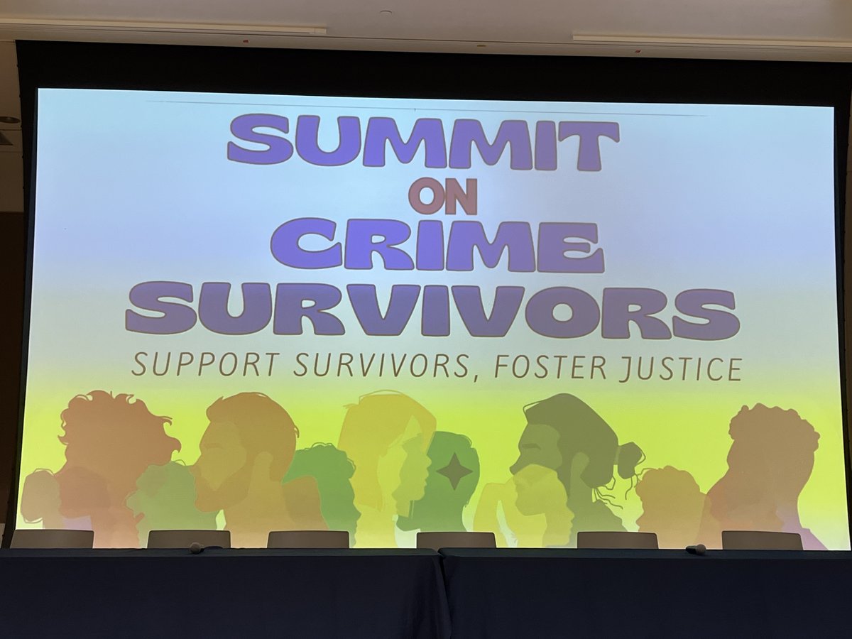 Great seeing so many community members, legislators, crime survivors, and law enforcement at Friday's Summit on Crime Survivors!