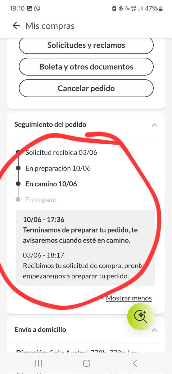 FcoAtapias's tweet photo. @FalabellaAyuda  q vienen camiando las zapatillas q aun no llegan, mala experiencia compra no llegan fecha estimada callcenter pésima atención resolutiva te dicen debe esperar y te hacen un reclamo y te dan 10 hábiles para tenerte respuesta @SERNAC 15 días mínimo para respuesta https://t.co/8tqPeJJBDH