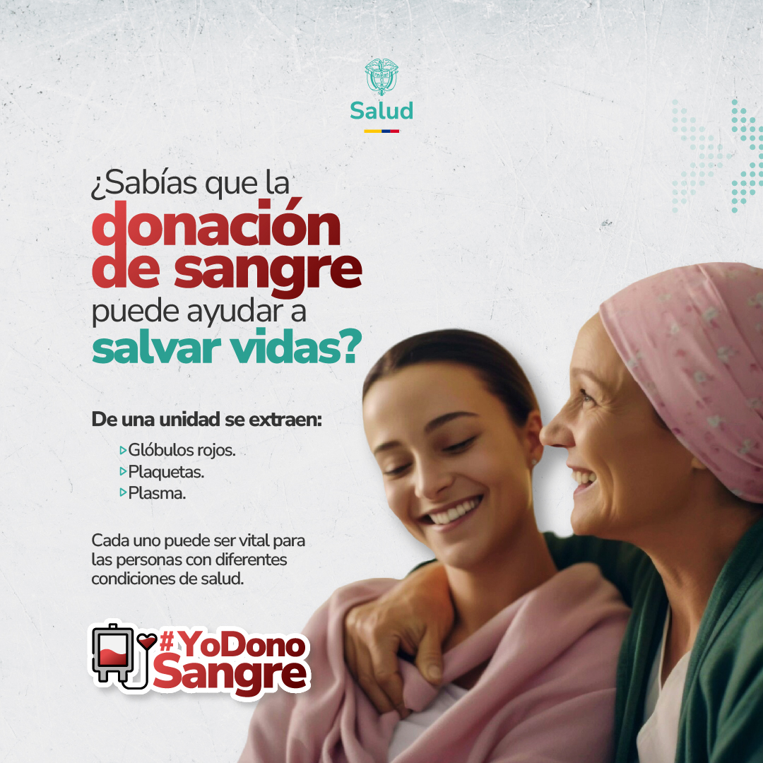 ❣️Donar sangre con generosidad y responsabilidad no solo salva vidas, también cuida a quien la recibe. Esta acción puede ser la oportunidad que alguien necesita para seguir viviendo, sanar o continuar su tratamiento.

Donar es un acto de amor. #YoDonoSangre