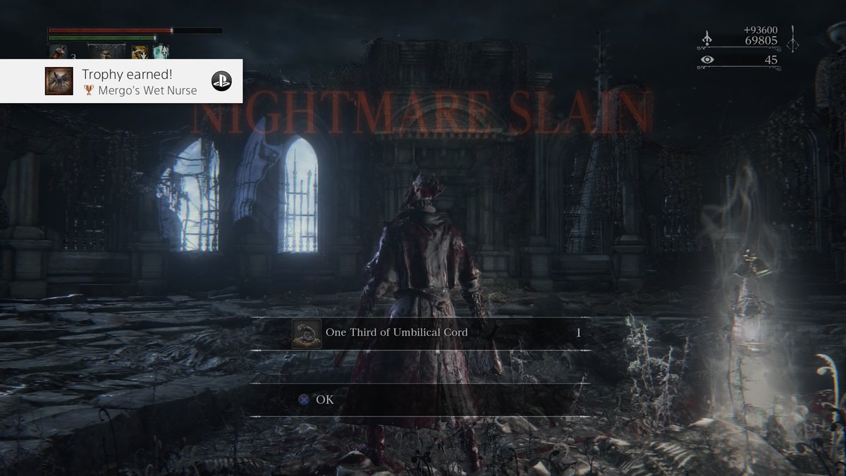 XAlexander_077's tweet photo. The game is almost done and I'm loving every second of it so I'm going for the platinum. Some dungeons next and than the endings and I'll be done
#Bloodborne https://t.co/LqIuhd3Zw9