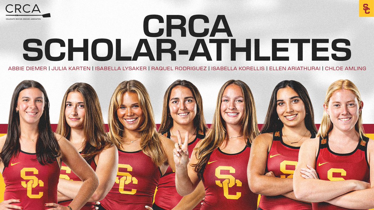 Super proud of our 7️⃣ Trojans earning CRCA Scholar-Athlete status! 👏
#FightOn ✌️ 𝗧𝗛𝗘 𝗣𝙇𝘼𝗖𝗘 𝗧𝗢 𝗕𝗘.
