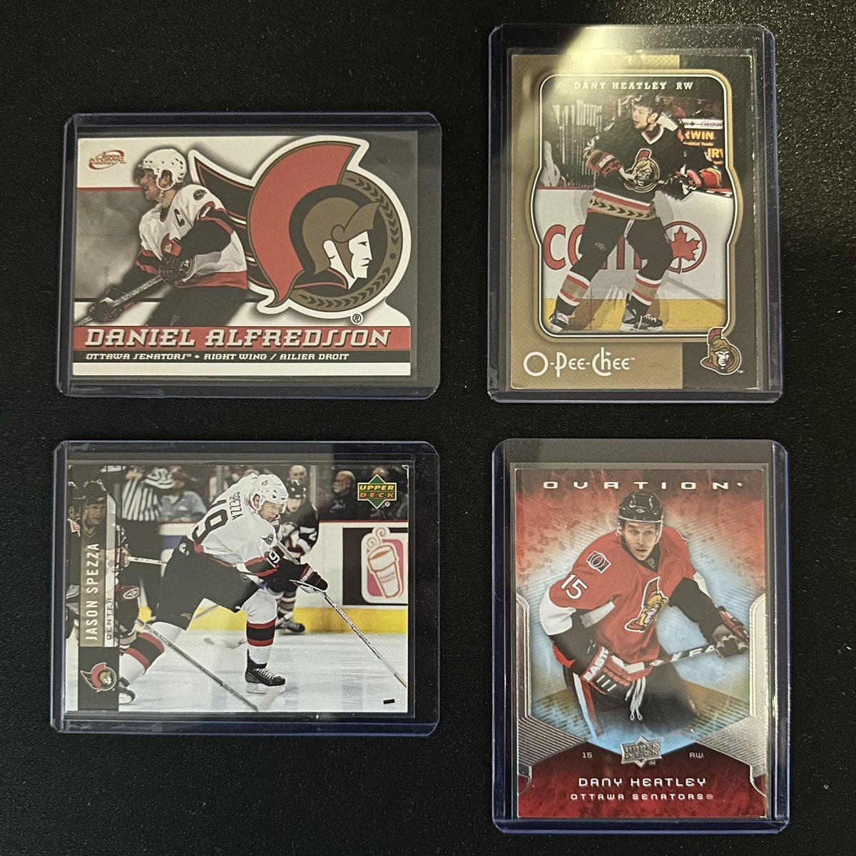 The Pizza Line - Alfie, Spezza, Heatley❤️

Been getting back into hockey cards lately. Almost forgot I had these gems sitting in my collection. #GoSensGo