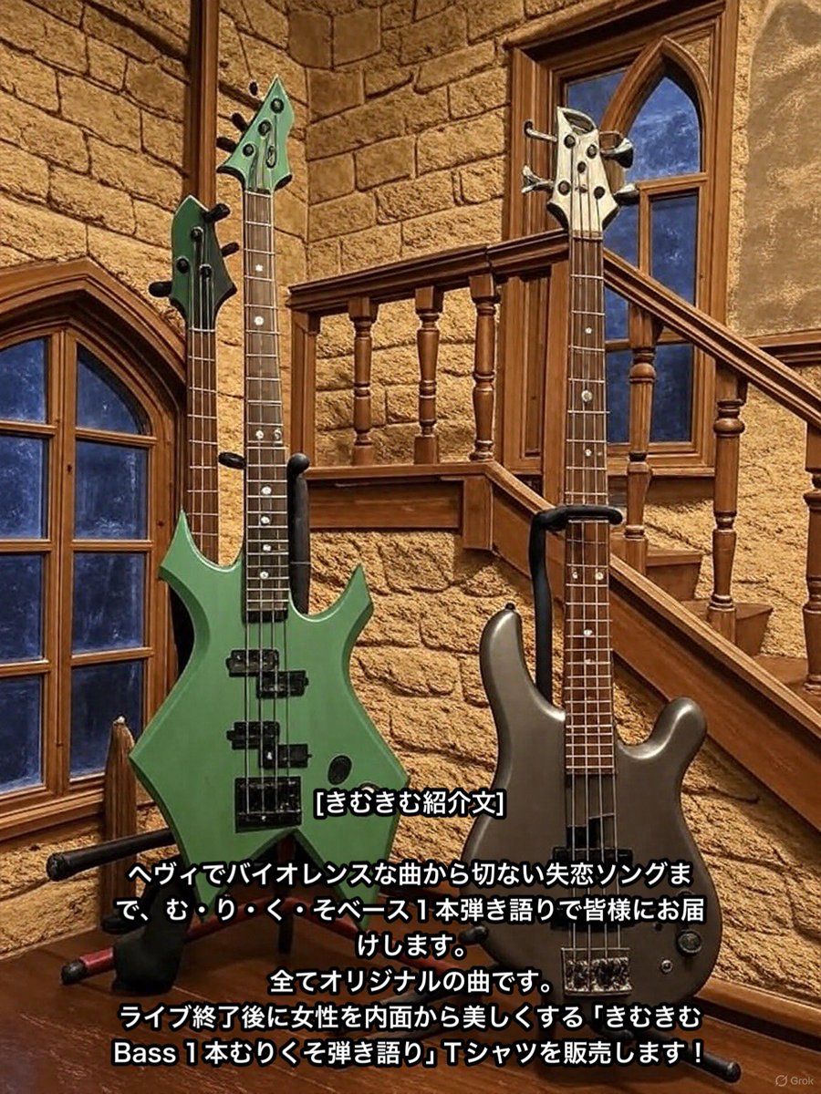 kimkimAdelheid's tweet photo. おはようございます。
画像の背景を編集しようとしたら
なぜかAI様がダブルネックにしてきます😟
なんでやろ❓
そんなコレクション🤤

#ベーシスト
#ベース弾き語り
#KIMM
#デビルスタン
#ハードロック
#ベースボーカル https://t.co/E1NAxhOjP5
