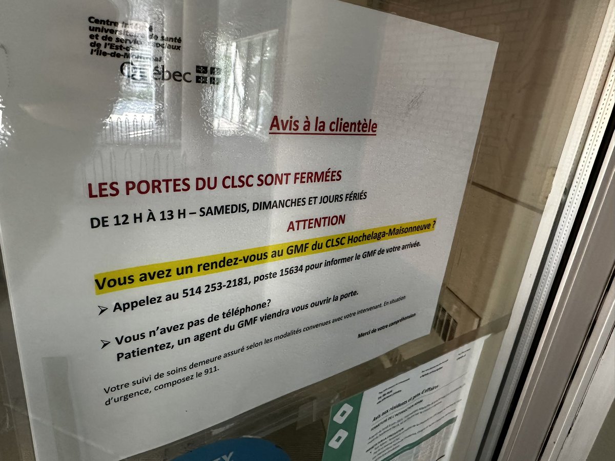Ironie en santé, épisode 246378: On a affiché un poste d’inf aux pour aider le / les Md présents les fds (on est seul et moins productif le w-e): il y a un embargo sur toutes les mutations de poste durant l’été… donc on va passer l’été sans support infirmier le w-e… <a href="/FMOQ/">Médecins de famille</a>
