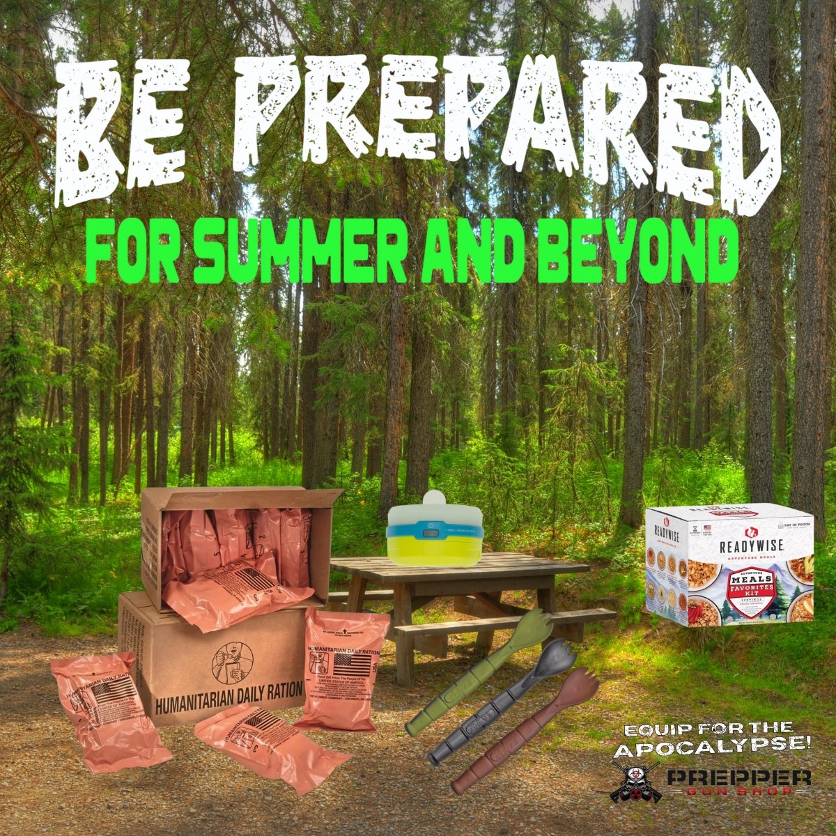 mailchi.mp/preppergunshop…

Products for Prepping this evening - we're restocked with surplus MREs, a case of 10 just $29.99. Also Readywise Adventure Meals, and our ongoing PMC ammo sale!