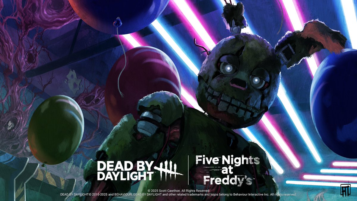 VertigoTeaparty's tweet image. Springtrap is live in Dead by Daylight! Trying him out... and the queues, of course. Live now!
twitch.tv/vertigoteaparty
